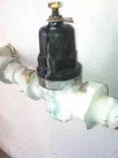 Old main water flow valve...